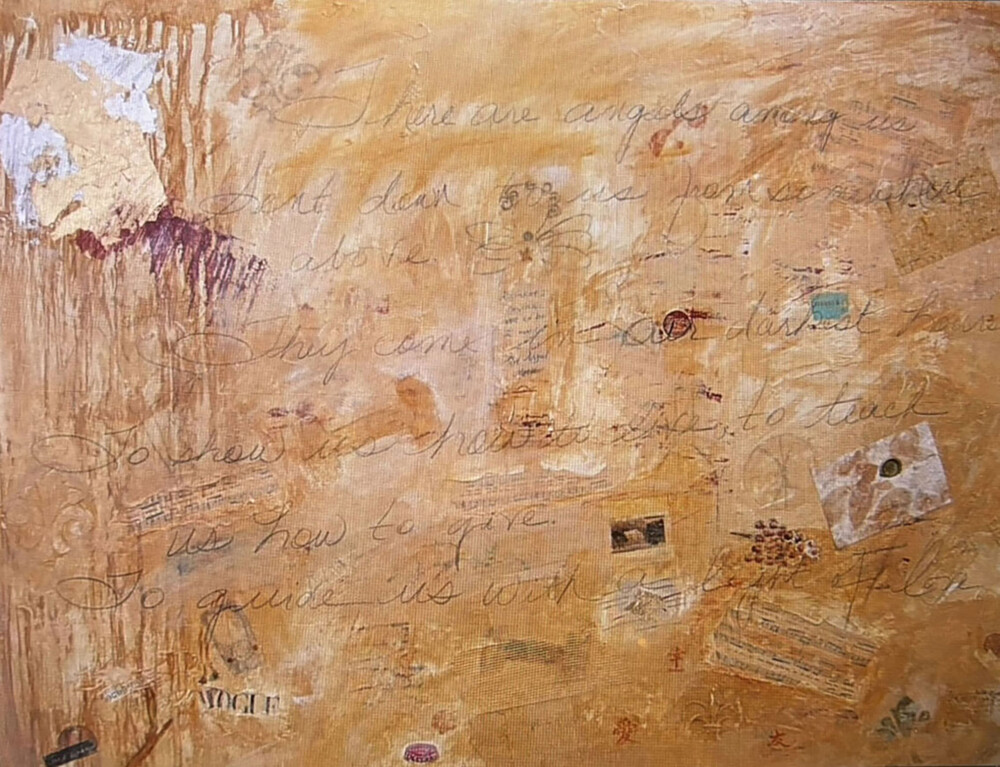 0016 Abstract Angels Among Us 30x40" giclée on canvas Brenda Breck Art | Original Art painted on Canvas and Giclées | 0016 Abstract Angels Among Us 30x40" giclée on canvas