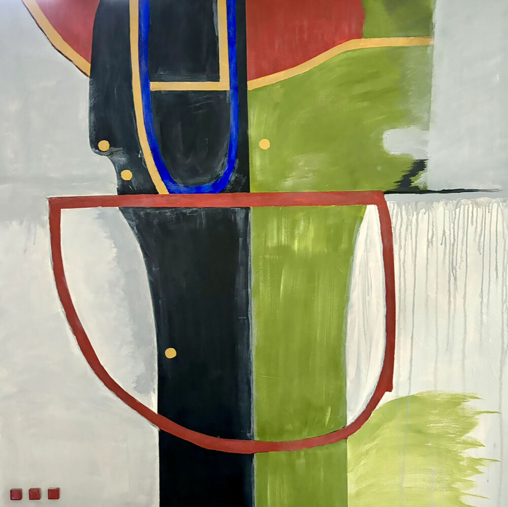 0021 Abstract Shield of Armor 36x36” original acrylic on canvas Brenda Breck Art | Original Art painted on Canvas and Giclées | 0021 Abstract Shield of Armor 36x36” original acrylic on canvas