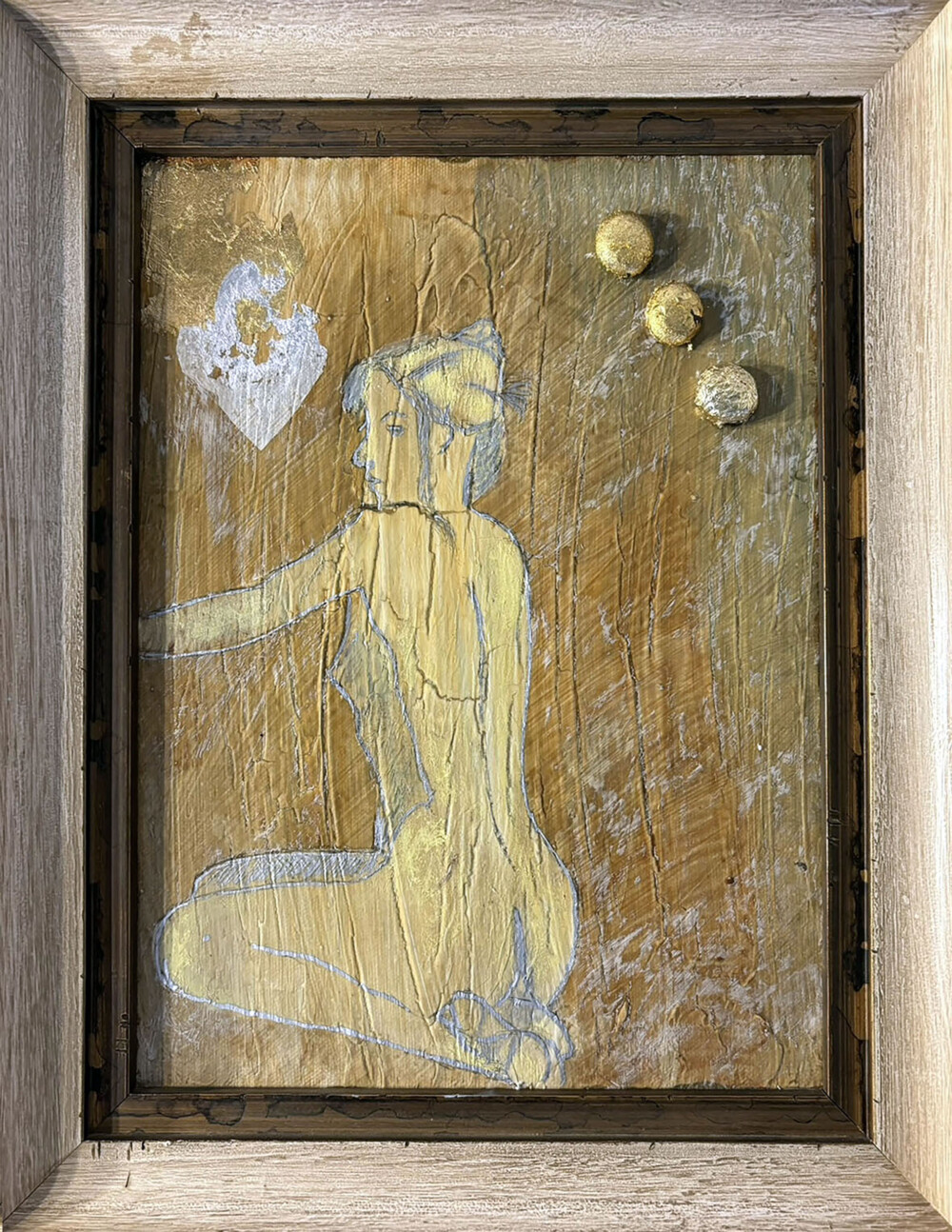 0041 Nude 12x15” original acrylic on canvas framed Brenda Breck Art | Original Art painted on Canvas and Giclées | 0041 Nude 12x15” original acrylic on canvas framed